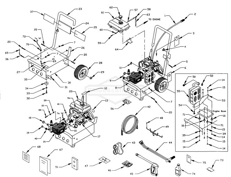GENERAC 1293-1 parts breakdown